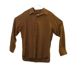 Tommy Bahama Button-Up Shirt Long Sleeve Silk  Mens Size Large - Good Cond